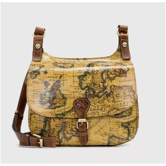 Patricia Nash Handbags - PATRICIA NASH European map collection saddle bag